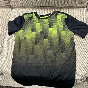 Old Navy Black and Neon Yellow Kids Tee